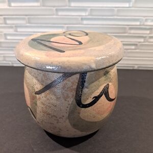 Studio Pottery French Butter Crock - Butter Keeper - Butter Bell Signed